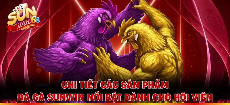 Chi tiết các sản phẩm đá gà Sunwin nổi bật dành cho hội viên