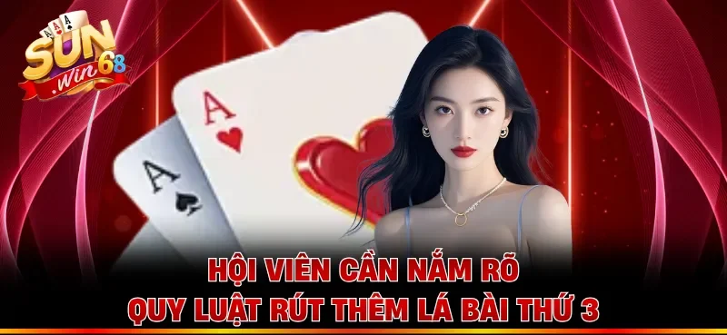 Hội viên cần nắm rõ quy luật rút thêm lá bài thứ 3